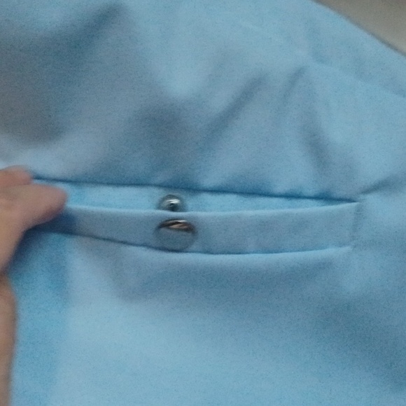 Blair, Sky Blue, water resistant, sherpa lined zippered front, coat Sz M. - Picture 4 of 5